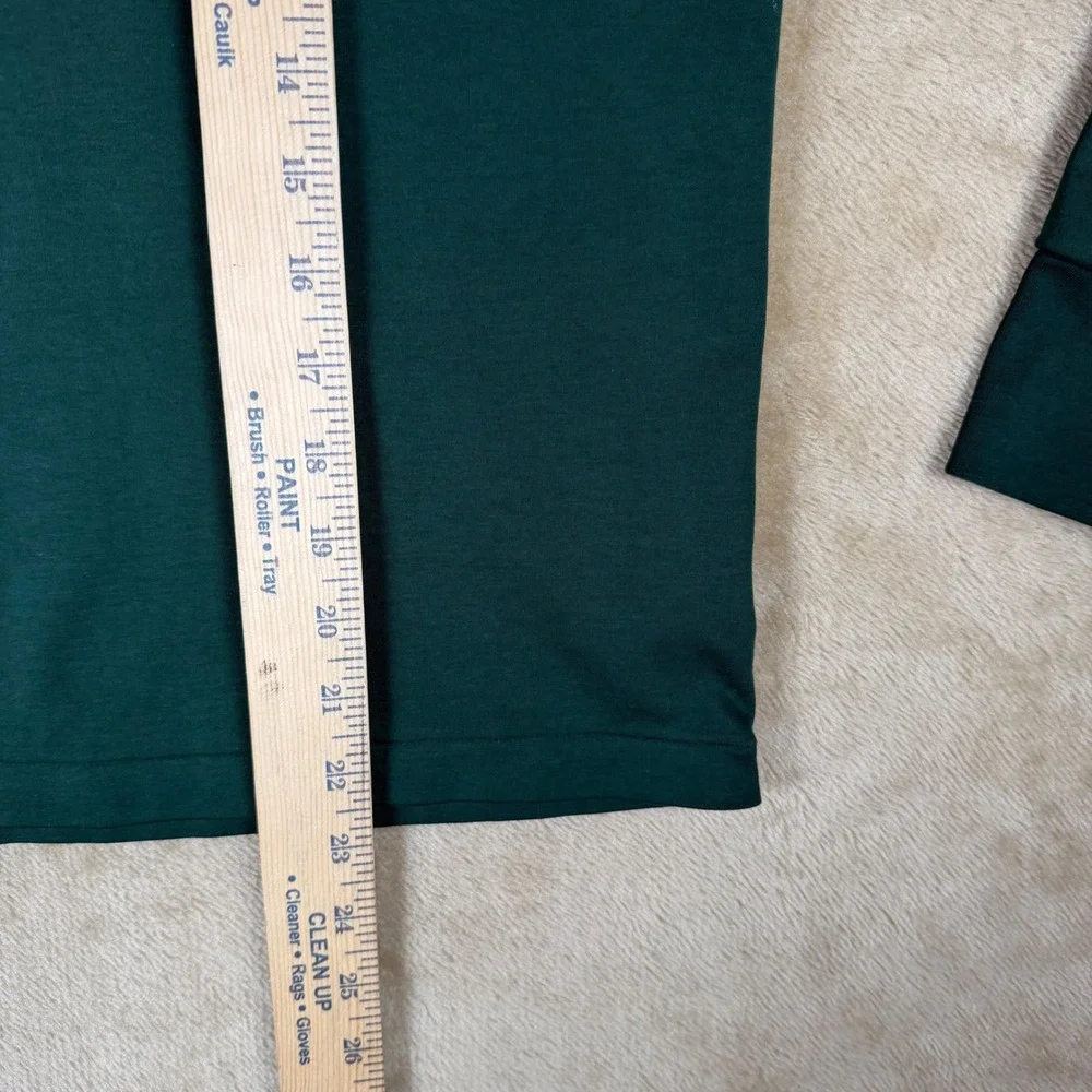 Polo Ralph Lauren Mens Quarter Zip Pullover Hunter Green Cotton Sweater Size M